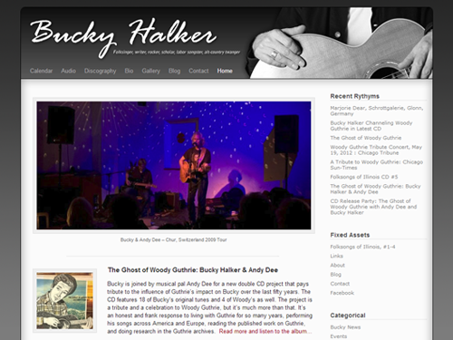Bucky Halker - Musician Website
